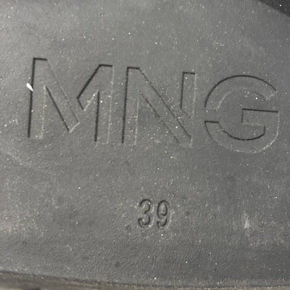 MNG chunky Black lug sole gold horse bite loafers Size 39 - Picture 11 of 11